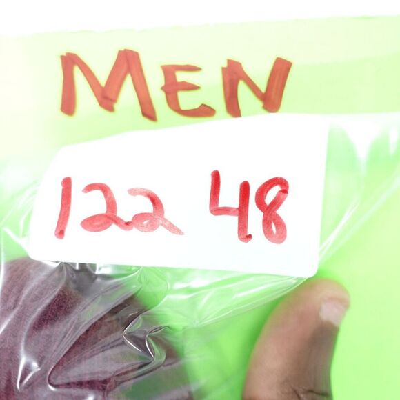 American Eagle Outfitters T-Shirt Mens Large Red Knitted Crew Neck Long Sleeve - Picture 5 of 5